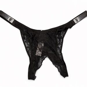 Victoria's Secret Black Lace Panty